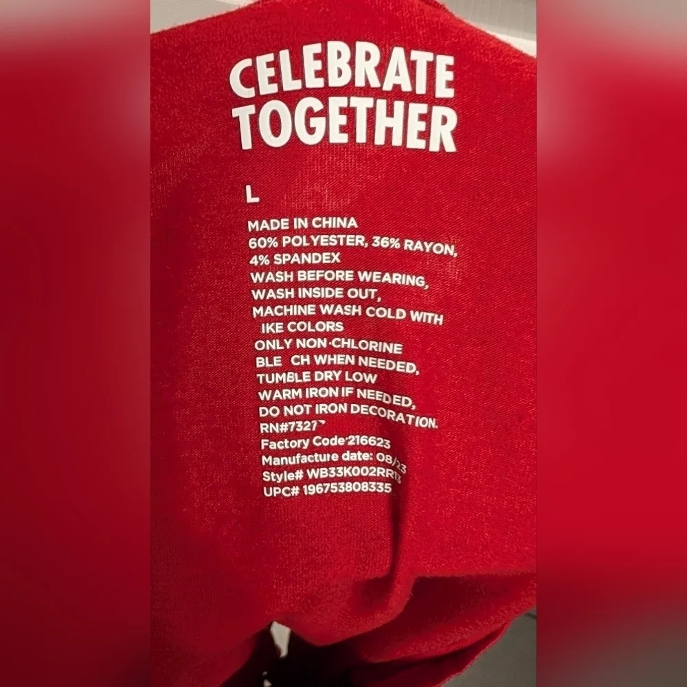 Celebrate Together Love Short Sleeve V-Neck Tee Size Lg (EUC) - Picture 6 of 13